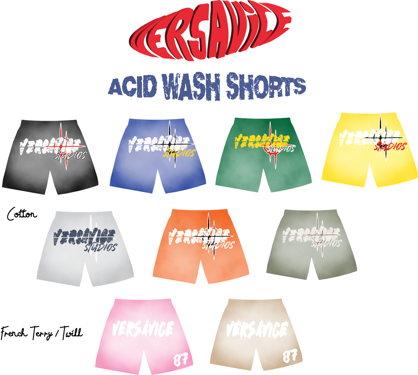 Acid Wash Shorts